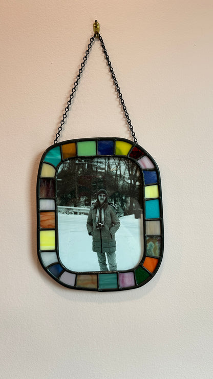 Rounded Mosaic Picture Frame