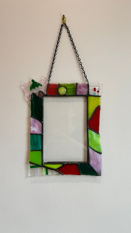 Strawberry Baby Raw-Edge Picture Frame